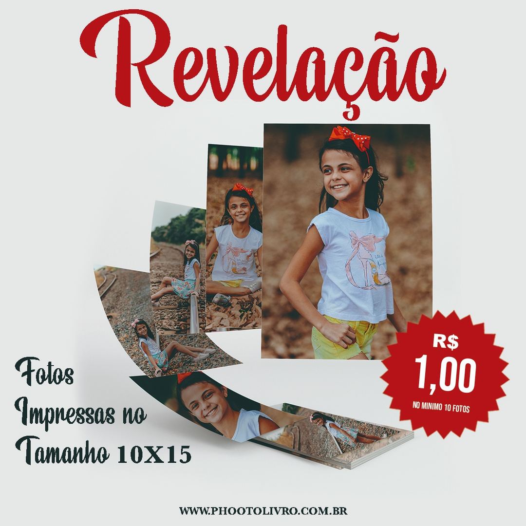 Revelação de Fotos 10x15 - Até 20 Unidades